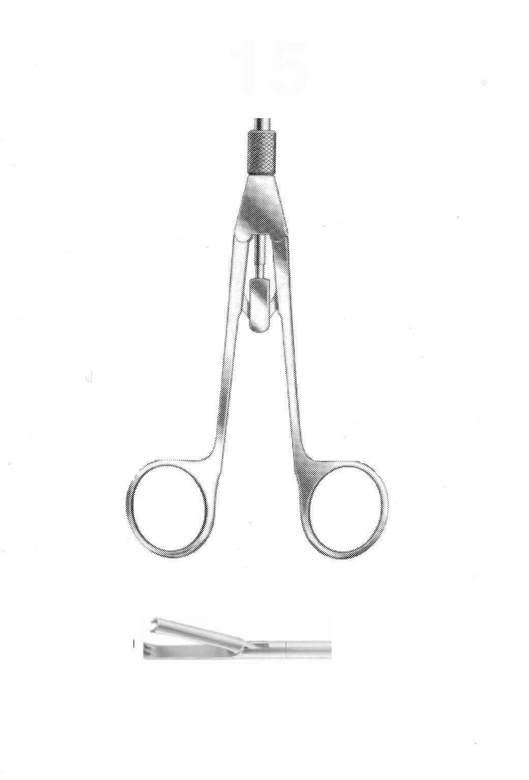 KISKAÇ AĞIZLI FORSEPS ÇAP  10 MM